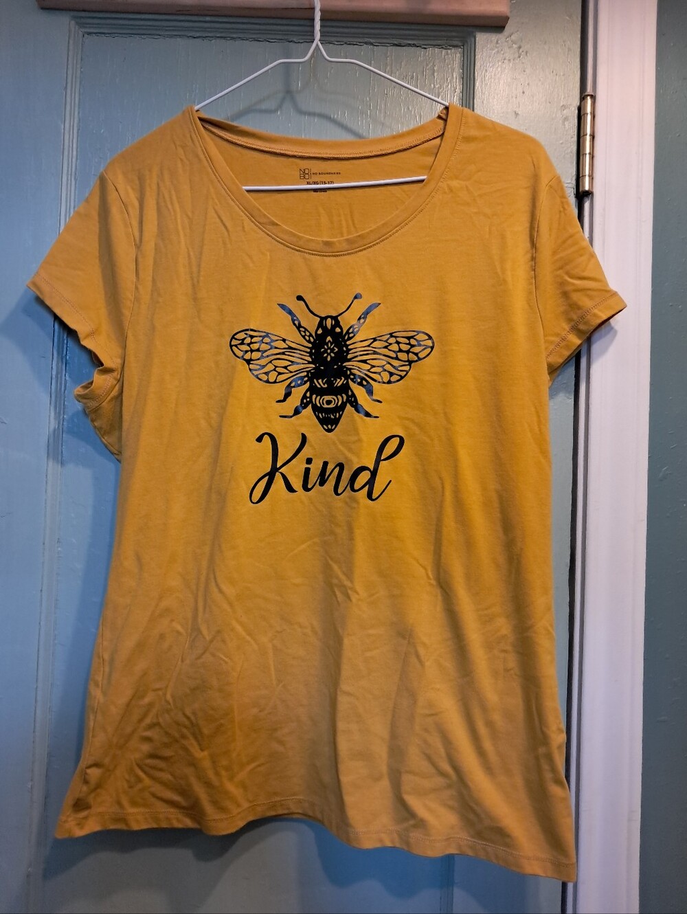 Mustard Yellow "Kind" Bee Graphic Tee